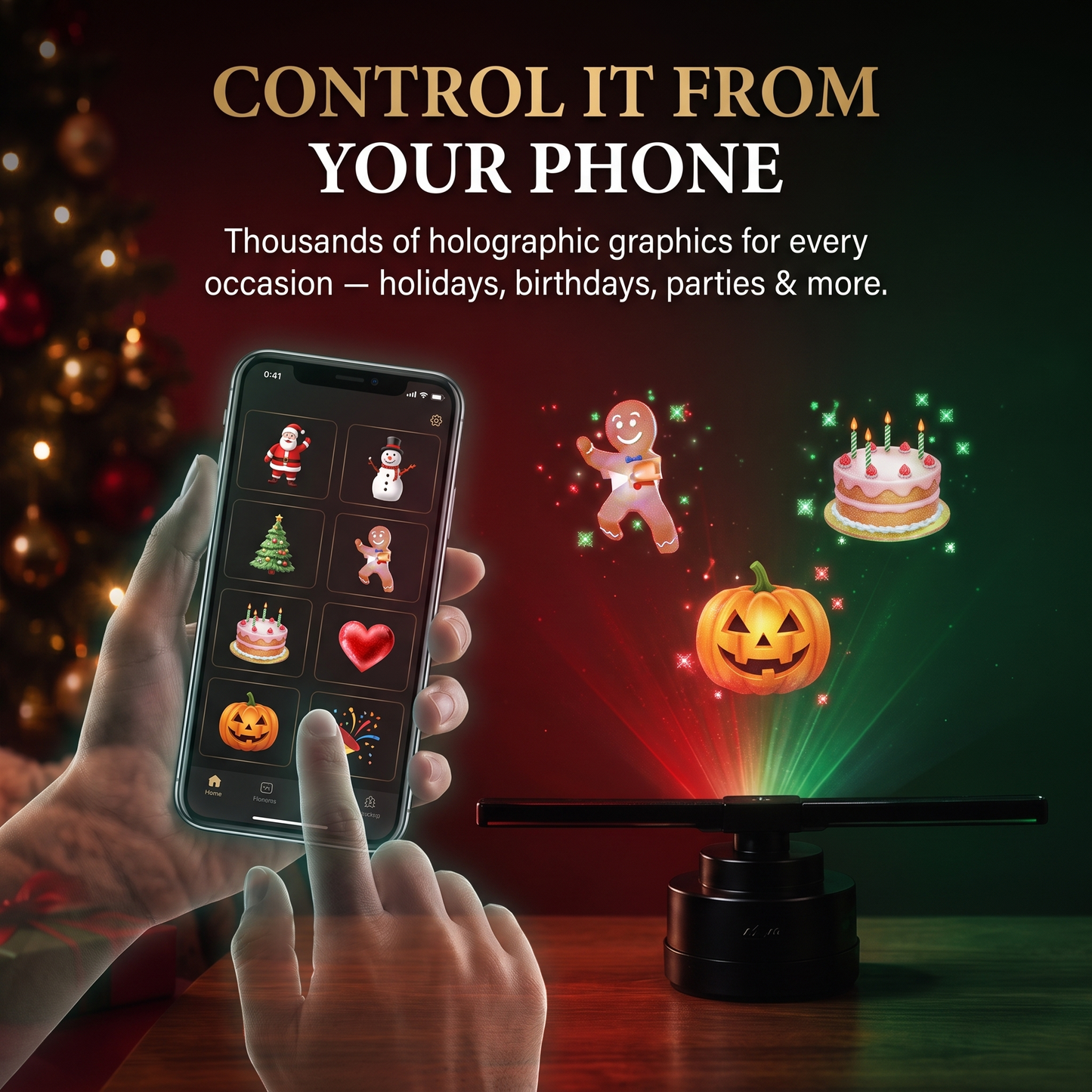 Noel Vision™ 3D Hologram Projector